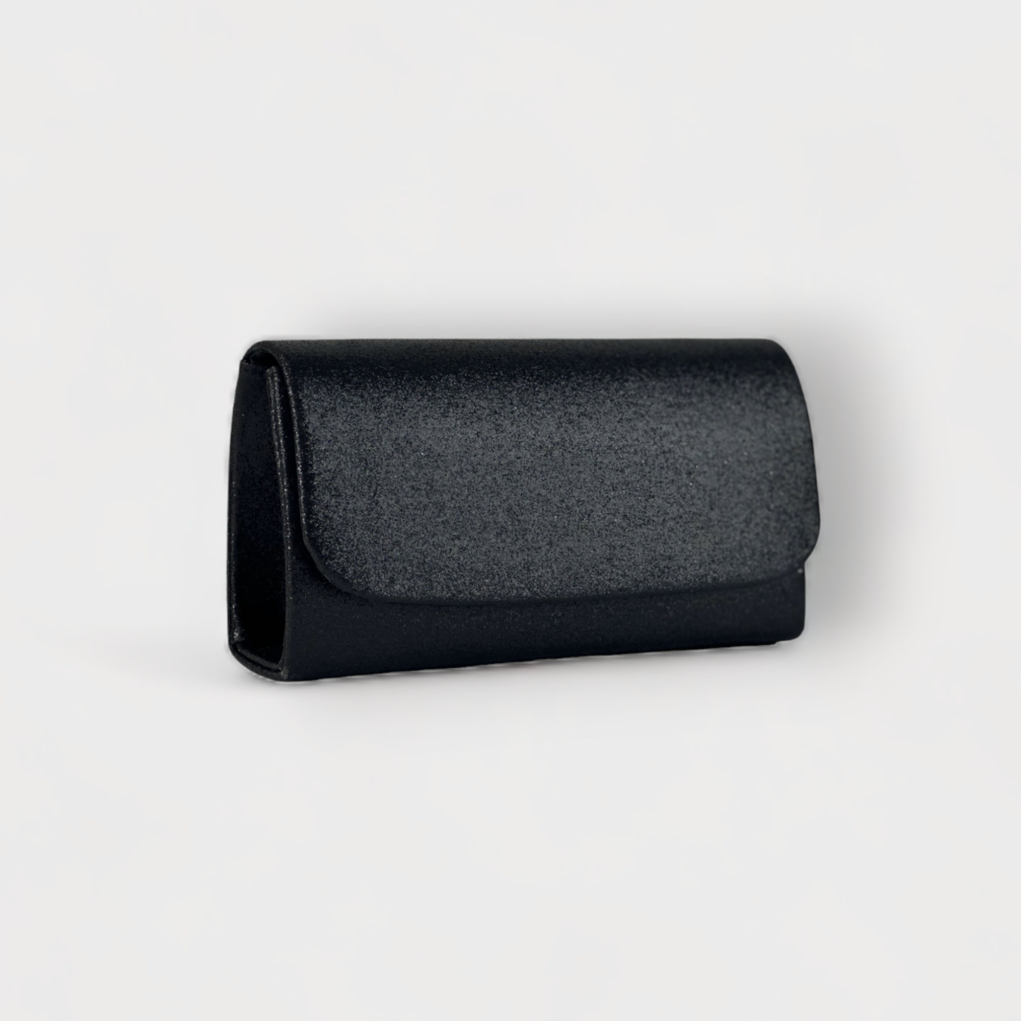 ISABELLA- Black Glitter Hand Clutch Bag