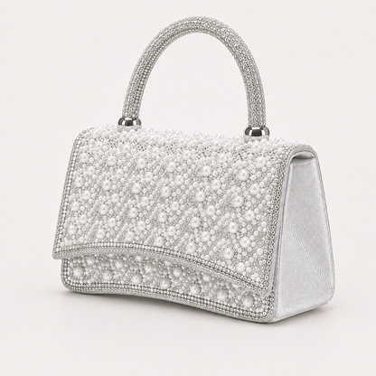 Amelia Pearl Mini- Silver