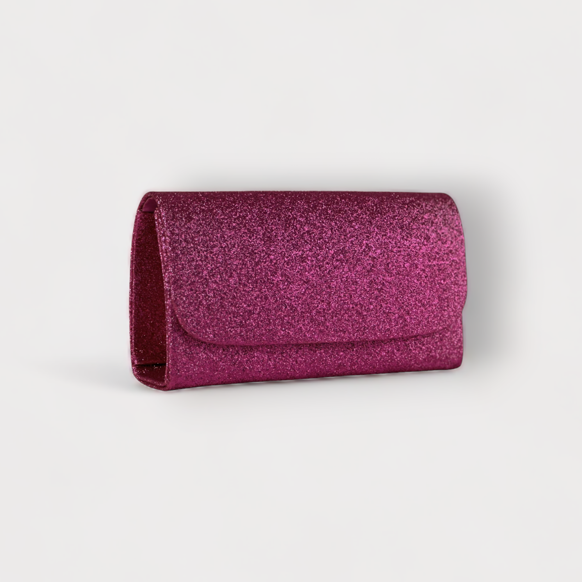 ISABELLA- Light Blue Glitter Hand Clutch Bag