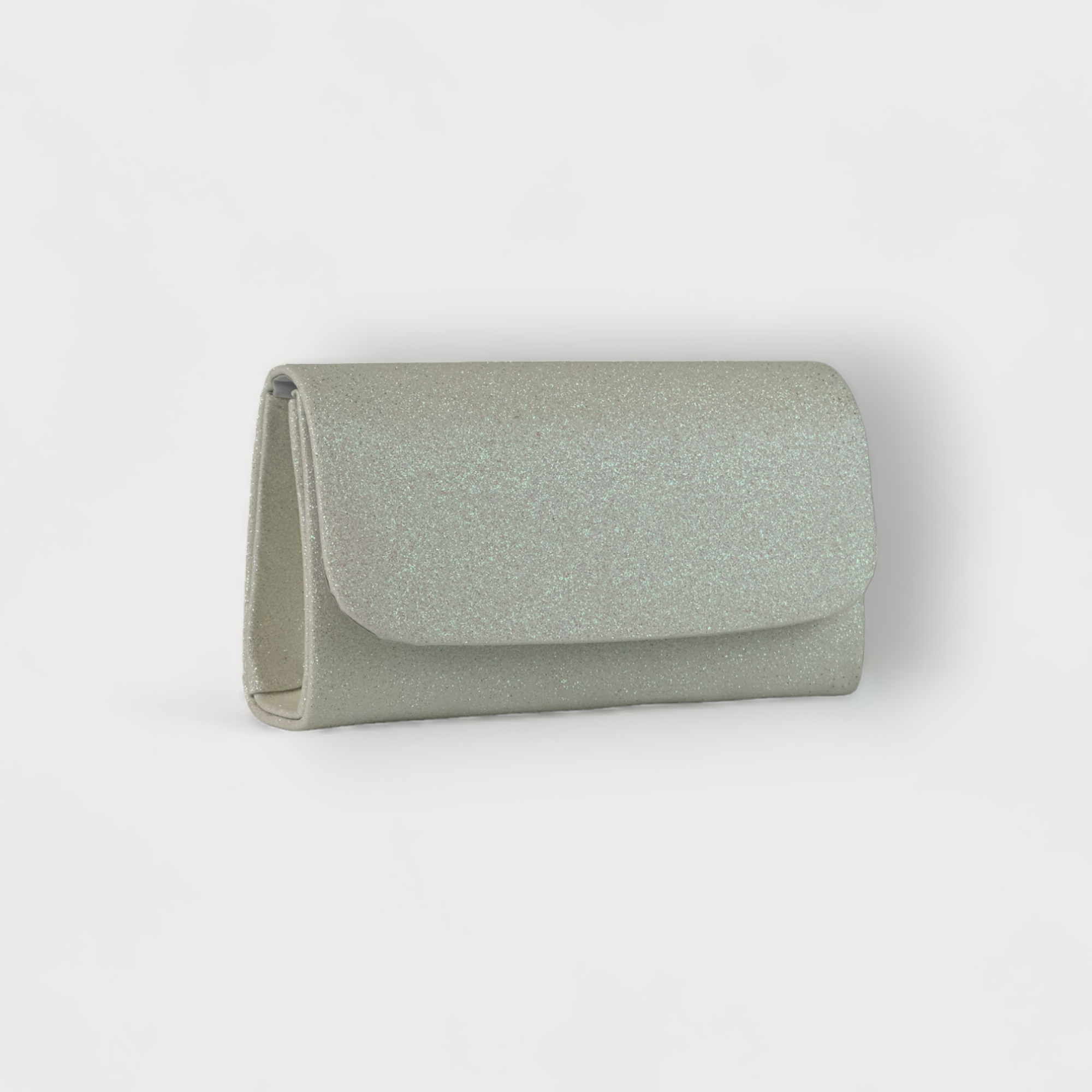ISABELLA- Gold Glitter Hand Clutch Bag